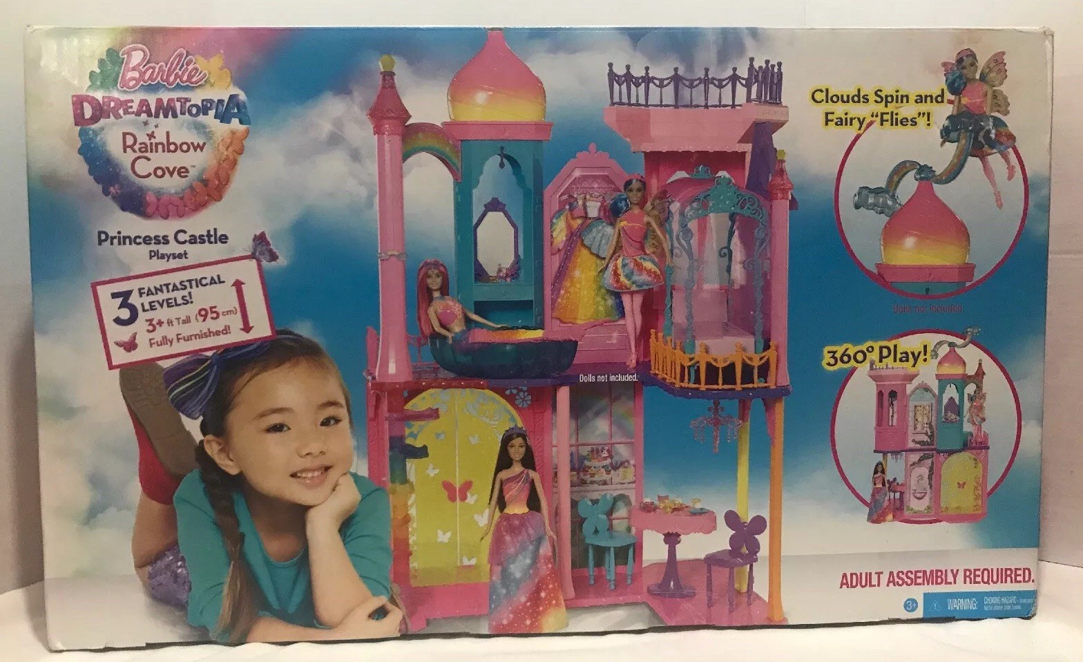 barbie dreamtopia rainbow cove castle